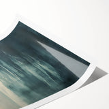 Abstract landscape wall art print showcasing vibrant colors and fluid shapes, rolled and ready for framing, ideal for modern home decor.