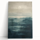 Abstract landscape wall art on stretched canvas, featuring vibrant colors and modern design, perfect for contemporary home decor. Ideal for living rooms or offices.