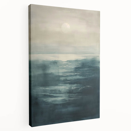 Abstract landscape wall art on stretched canvas, showcasing vibrant colors and dynamic shapes, ideal for modern home decor and artistic ambiance.