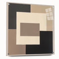 Modern Abstract Wall Art – Neutral Geometric Square Design