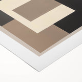 Modern Abstract Wall Art – Neutral Geometric Square Design