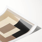 Modern Abstract Wall Art – Neutral Geometric Square Design