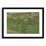 Expressionist Countryside Landscape Wall Art - Vibrant Scenic Design