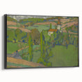Expressionist Countryside Landscape Wall Art - Vibrant Scenic Design