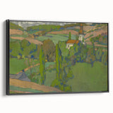 Expressionist Countryside Landscape Wall Art - Vibrant Scenic Design