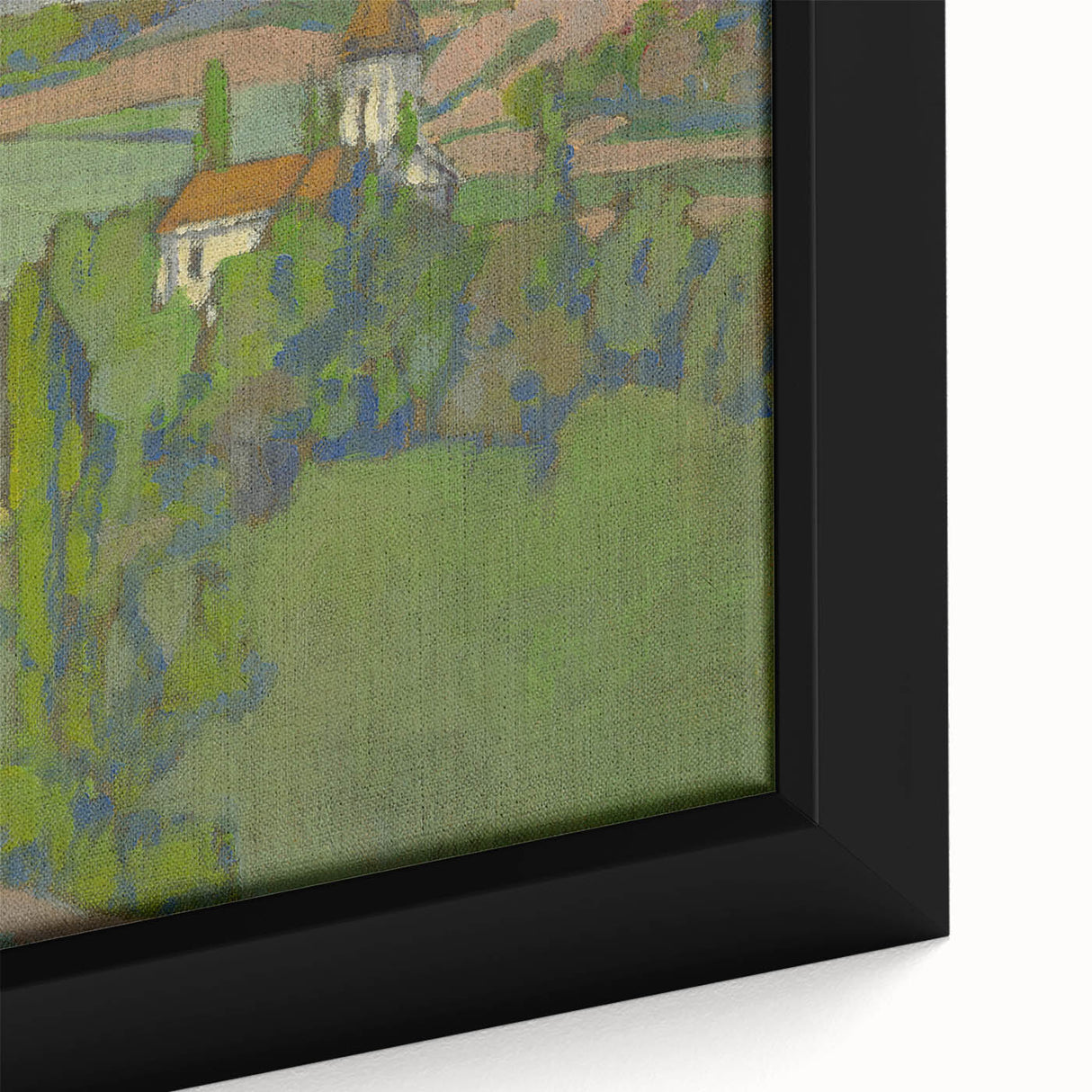Expressionist Countryside Landscape Wall Art - Vibrant Scenic Design
