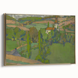 Expressionist Countryside Landscape Wall Art - Vibrant Scenic Design