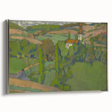 Expressionist Countryside Landscape Wall Art - Vibrant Scenic Design