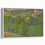 Expressionist Countryside Landscape Wall Art - Vibrant Scenic Design