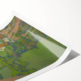 Expressionist Countryside Landscape Wall Art - Vibrant Scenic Design