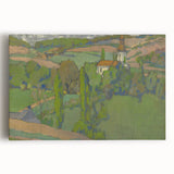 Expressionist Countryside Landscape Wall Art - Vibrant Scenic Design