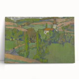 Expressionist Countryside Landscape Wall Art - Vibrant Scenic Design