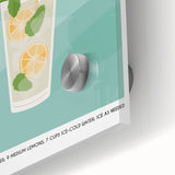 Large abstract wall art in mid-century modernist style, featuring swirling colors on acrylic glass.