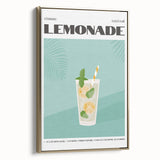 Framed canvas featuring a vintage poster of a black and white landscape, ideal for bedroom wall art.