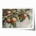 Rolled canvas print featuring an array of colorful fruits in a realistic style, suitable for dining room decor.