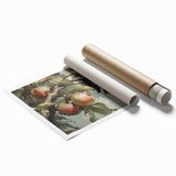 Extra large rolled canvas print featuring an array of colorful fruits in a realistic style.