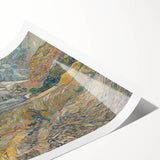 Landscape at Saint-Rémy by Van Gogh: Vibrant Impressionist Wall Art Print