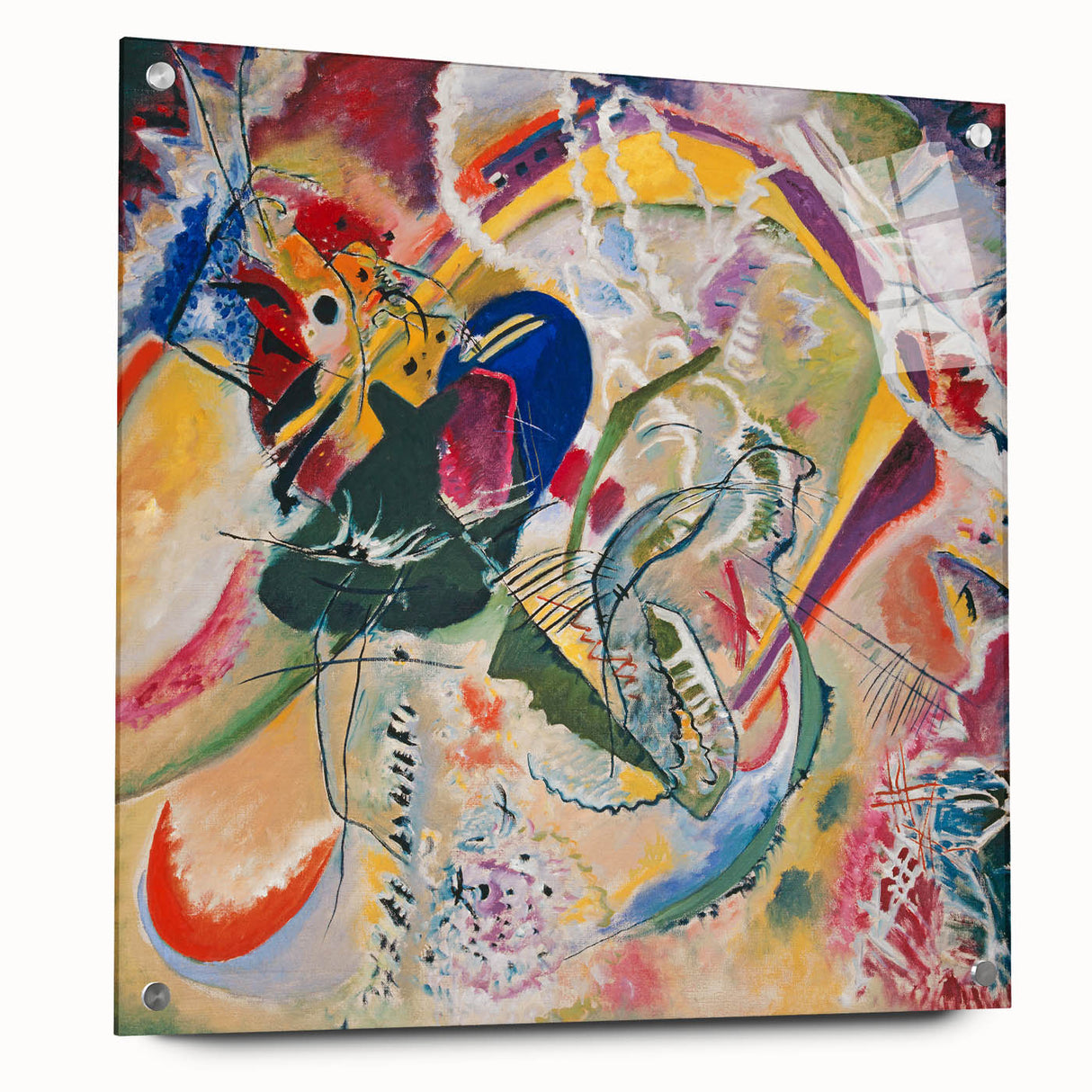 Improvisation 35 - Vibrant Abstract Modern Wall Art in Bold Colors