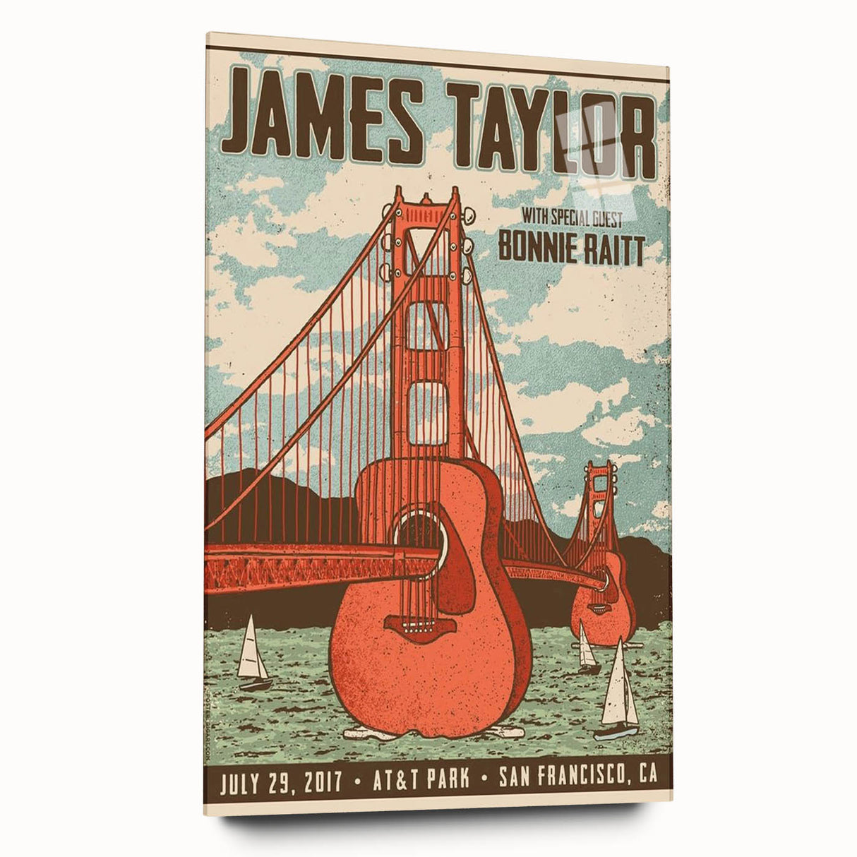 James Taylor Retro Wall Art – Vintage San Francisco Concert Print