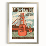 James Taylor Retro Wall Art – Vintage San Francisco Concert Print