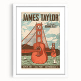 James Taylor Retro Wall Art – Vintage San Francisco Concert Print