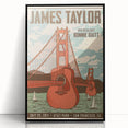 James Taylor Retro Wall Art – Vintage San Francisco Concert Print