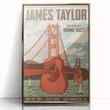James Taylor Retro Wall Art – Vintage San Francisco Concert Print