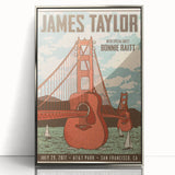 James Taylor Retro Wall Art – Vintage San Francisco Concert Print