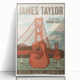 James Taylor Retro Wall Art – Vintage San Francisco Concert Print