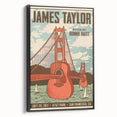 James Taylor Retro Wall Art – Vintage San Francisco Concert Print