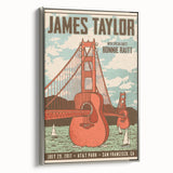 James Taylor Retro Wall Art – Vintage San Francisco Concert Print