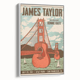 James Taylor Retro Wall Art – Vintage San Francisco Concert Print