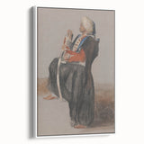 Realism Art Prints - Classical Realism Portrait of Middle Eastern Figure