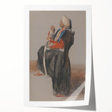 Realism Art Prints - Classical Realism Portrait of Middle Eastern Figure