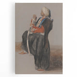 Realism Art Prints - Classical Realism Portrait of Middle Eastern Figure