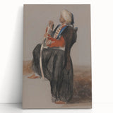 Realism Art Prints - Classical Realism Portrait of Middle Eastern Figure