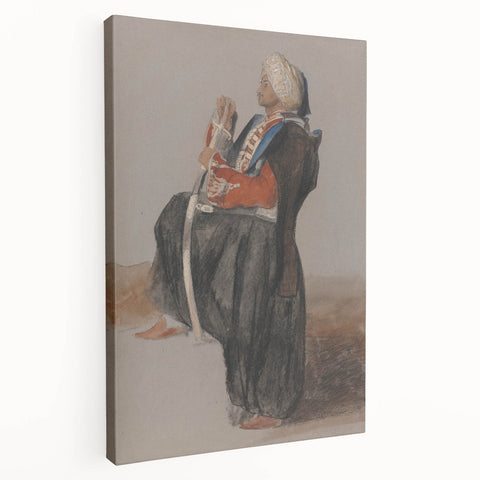 Realism Art Prints - Classical Realism Portrait of Middle Eastern Figure