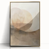 Canvas Art for Dining Area – Earthy Tones Abstract Landscape