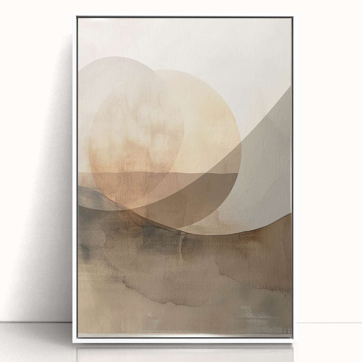 Canvas Art for Dining Area – Earthy Tones Abstract Landscape