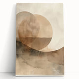 Canvas Art for Dining Area – Earthy Tones Abstract Landscape