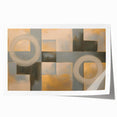 Modern Geometric Living Room Wall Art - Abstract Canvas Print