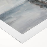 Abstract figurative rolled canvas artwork showcasing vibrant colors and dynamic shapes, elegantly packaged in a durable cardboard tube, perfect for modern decor.