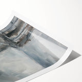 Abstract figurative rolled print showcasing vibrant colors and dynamic shapes, ideal for modern home decor. Packaged securely in a cardboard tube for safe delivery.