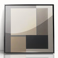 Contemporary Abstract Canvas – Neutral Block Geometry Design