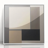 Contemporary Abstract Canvas – Neutral Block Geometry Design