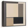Contemporary Abstract Canvas – Neutral Block Geometry Design