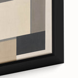 Contemporary Abstract Canvas – Neutral Block Geometry Design