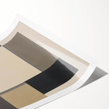 Contemporary Abstract Canvas – Neutral Block Geometry Design