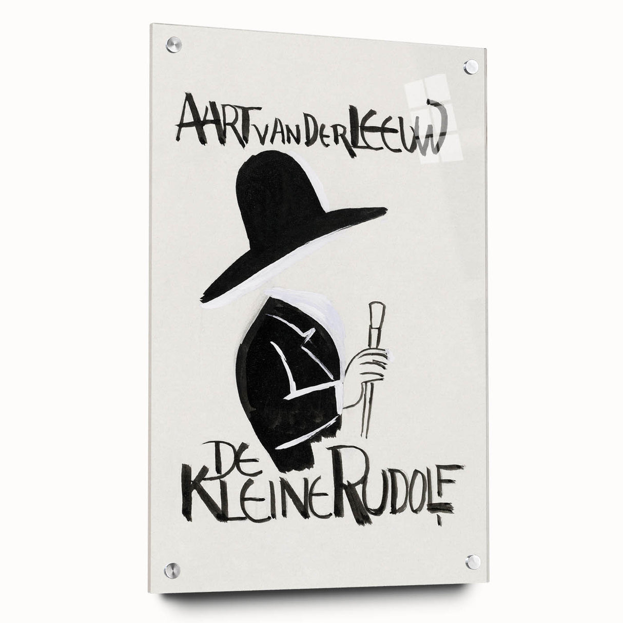 Minimalist Expressionist Wall Art - Bold Black & White Design