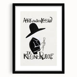 Minimalist Expressionist Wall Art - Bold Black & White Design